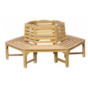 Outdoor Wood Tree Bench