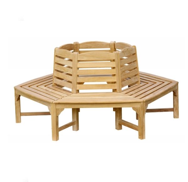 Outdoor Wood Tree Bench